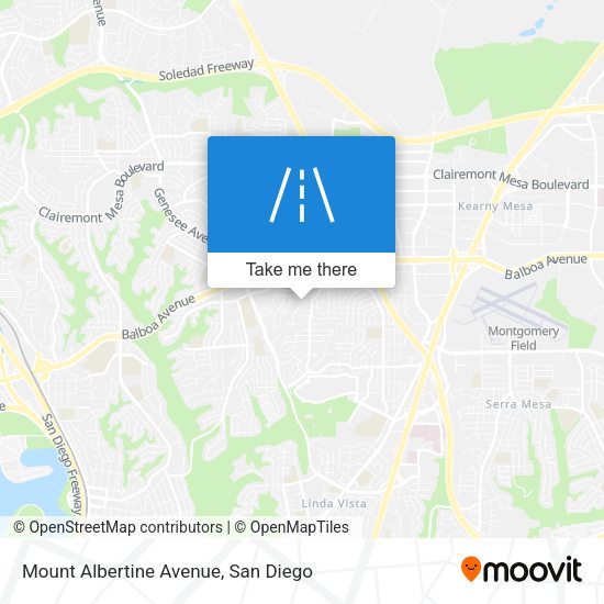 Mount Albertine Avenue map
