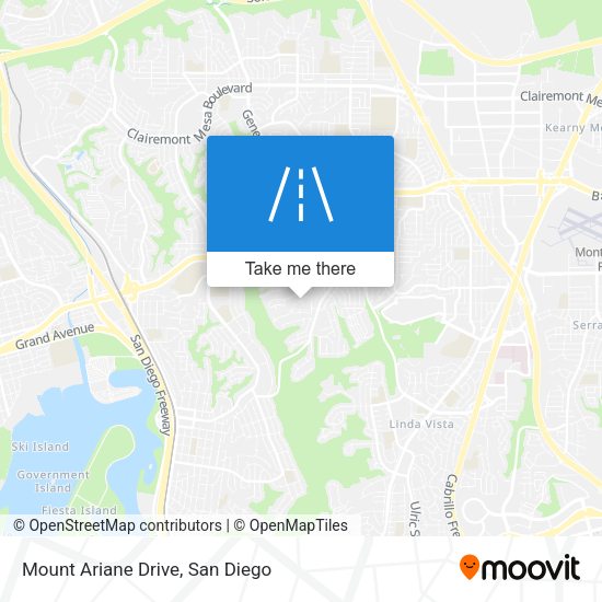 Mount Ariane Drive map