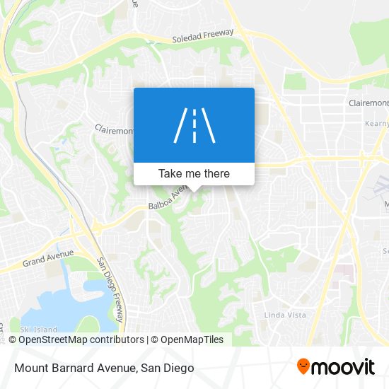 Mount Barnard Avenue map