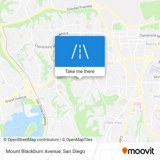 Mount Blackburn Avenue map