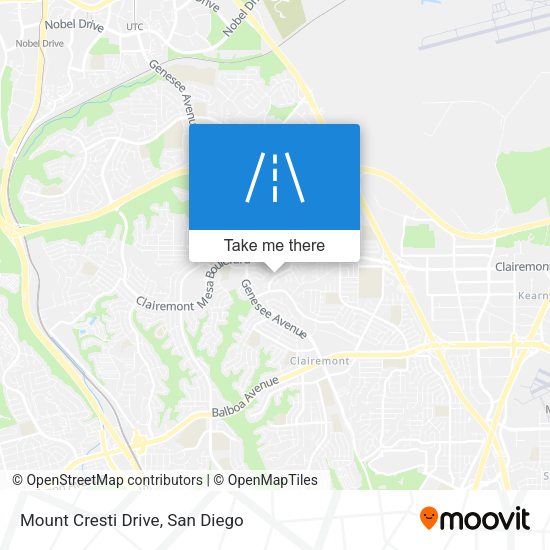 Mount Cresti Drive map
