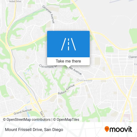 Mapa de Mount Frissell Drive