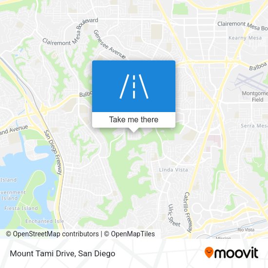 Mount Tami Drive map