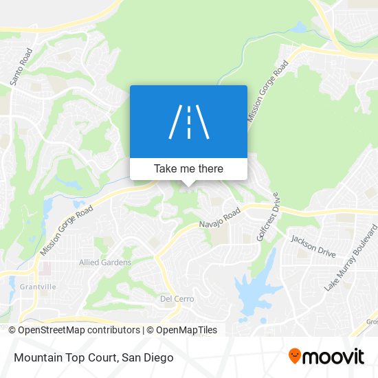 Mapa de Mountain Top Court