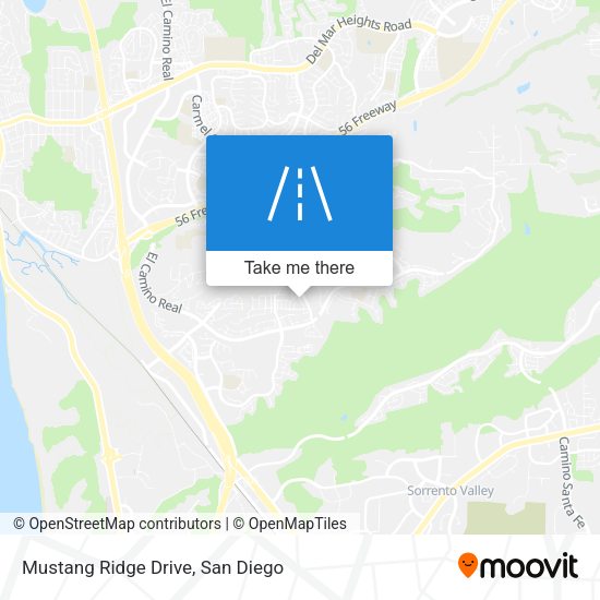 Mustang Ridge Drive map