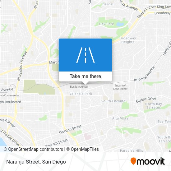 Mapa de Naranja Street