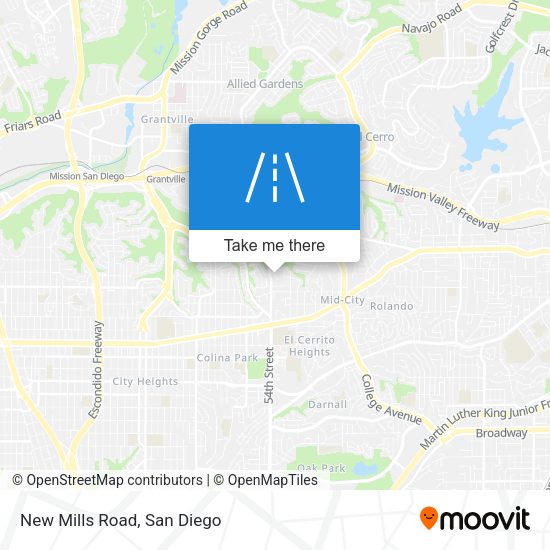 Mapa de New Mills Road