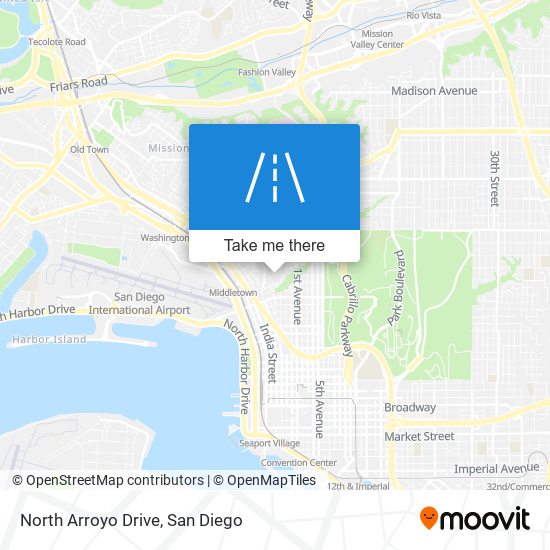 North Arroyo Drive map