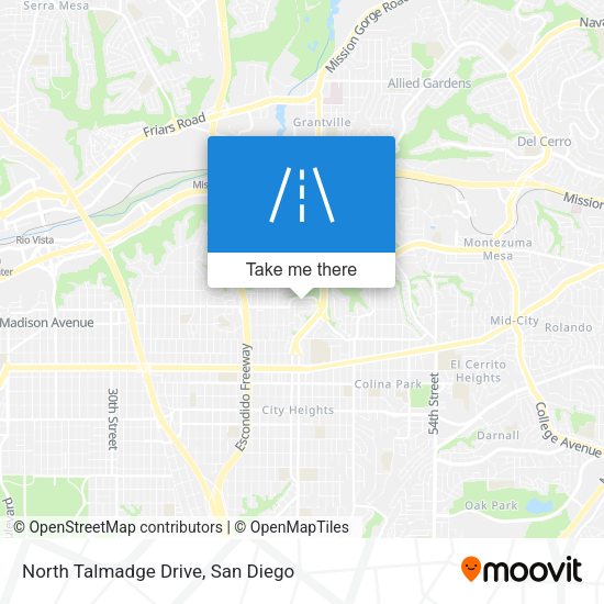 Mapa de North Talmadge Drive