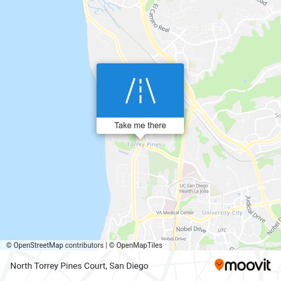 North Torrey Pines Court map