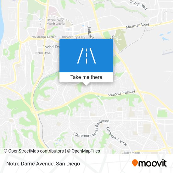 Notre Dame Avenue map