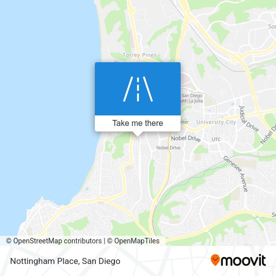 Mapa de Nottingham Place