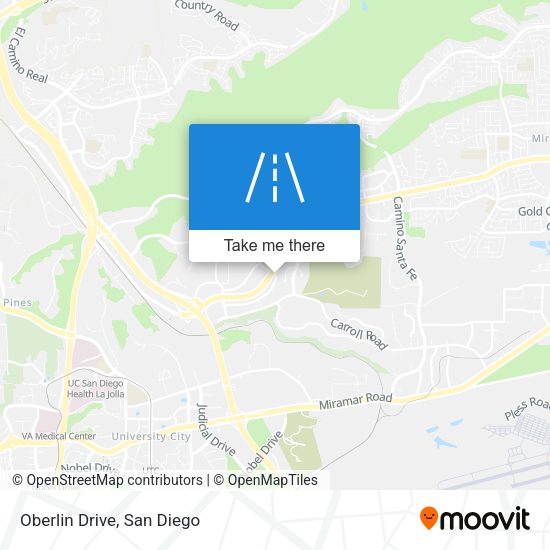 Mapa de Oberlin Drive