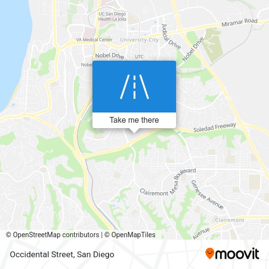 Occidental Street map