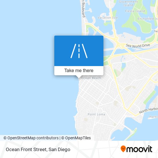 Ocean Front Street map