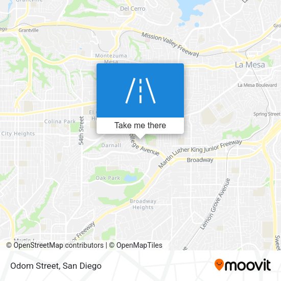 Mapa de Odom Street