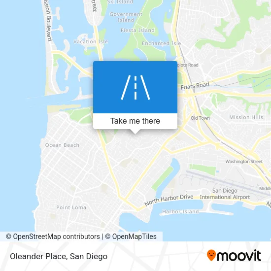 Oleander Place map