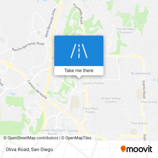 Mapa de Oliva Road