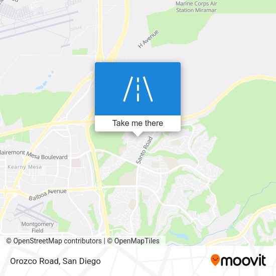 Mapa de Orozco Road