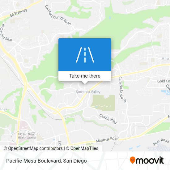 Mapa de Pacific Mesa Boulevard