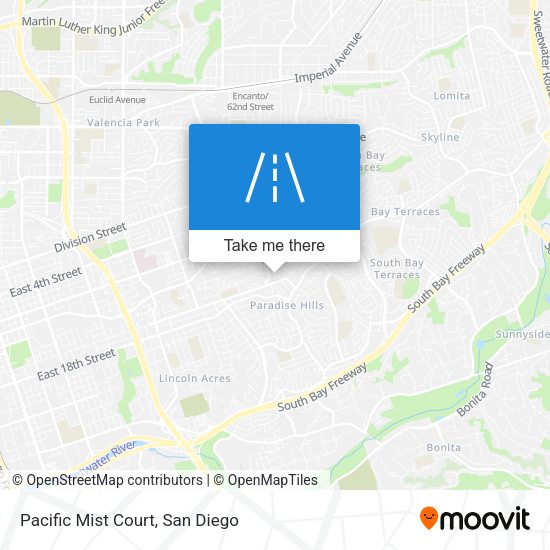 Pacific Mist Court map