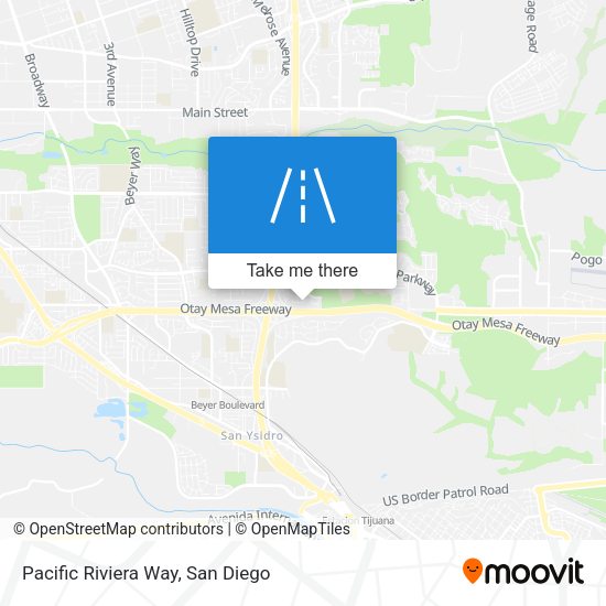 Pacific Riviera Way map