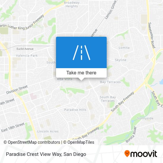 Mapa de Paradise Crest View Way