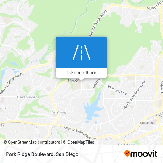 Mapa de Park Ridge Boulevard