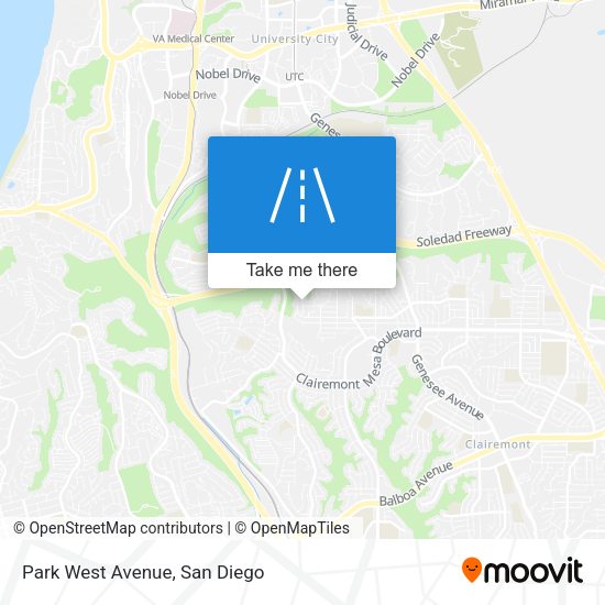 Mapa de Park West Avenue