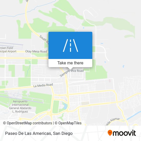 Paseo De Las Americas map