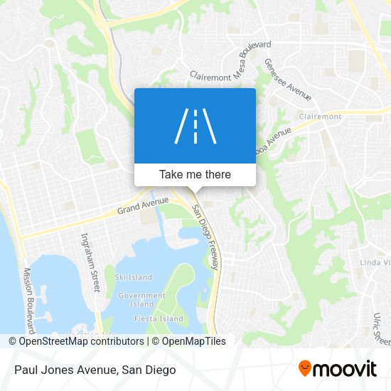 Paul Jones Avenue map