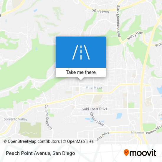 Peach Point Avenue map
