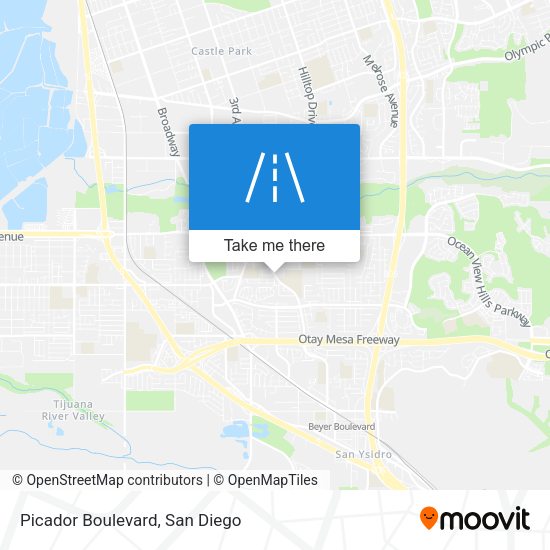 Mapa de Picador Boulevard