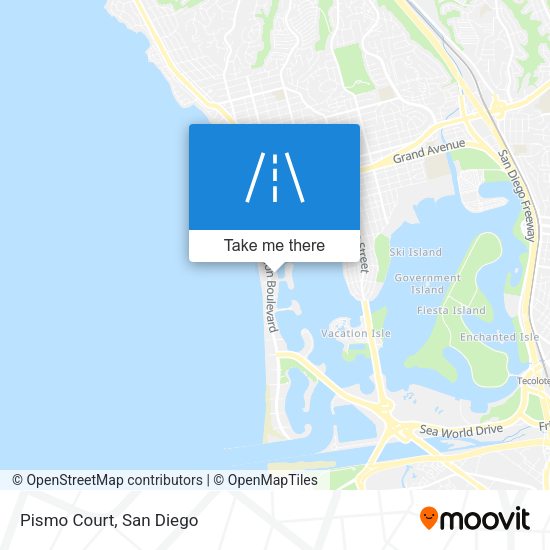 Mapa de Pismo Court