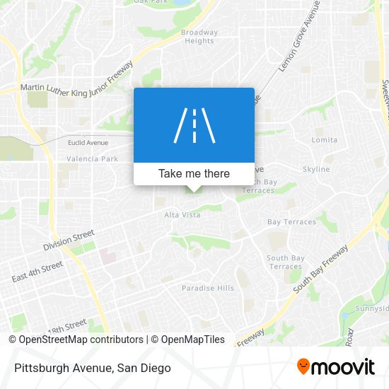 Pittsburgh Avenue map