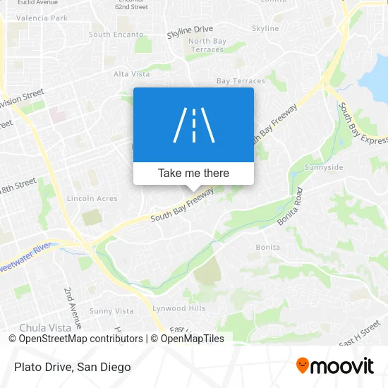 Mapa de Plato Drive