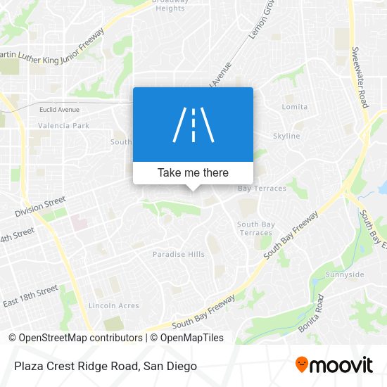 Mapa de Plaza Crest Ridge Road