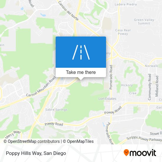 Mapa de Poppy Hills Way