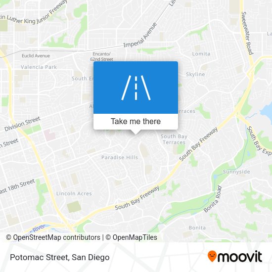 Mapa de Potomac Street