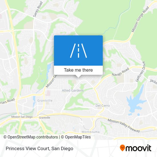 Princess View Court map