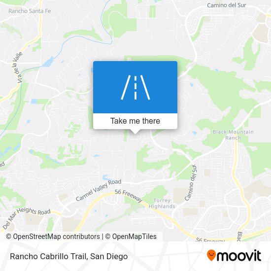 Rancho Cabrillo Trail map
