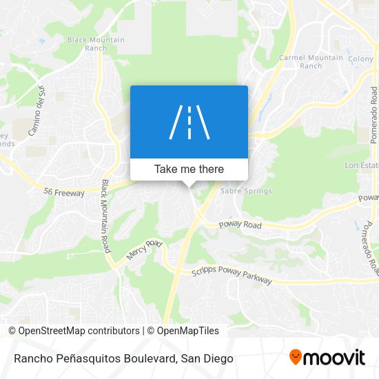 Rancho Peñasquitos Boulevard map