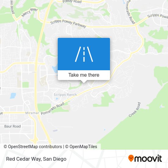 Mapa de Red Cedar Way