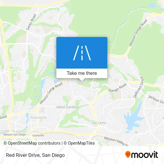 Red River Drive map