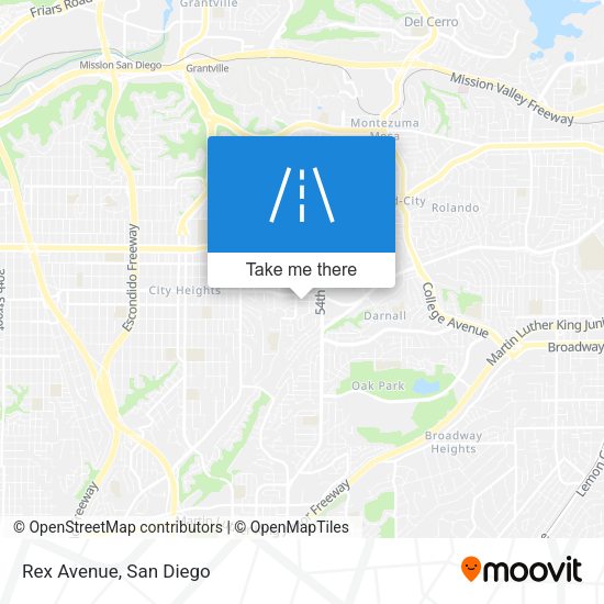 Mapa de Rex Avenue