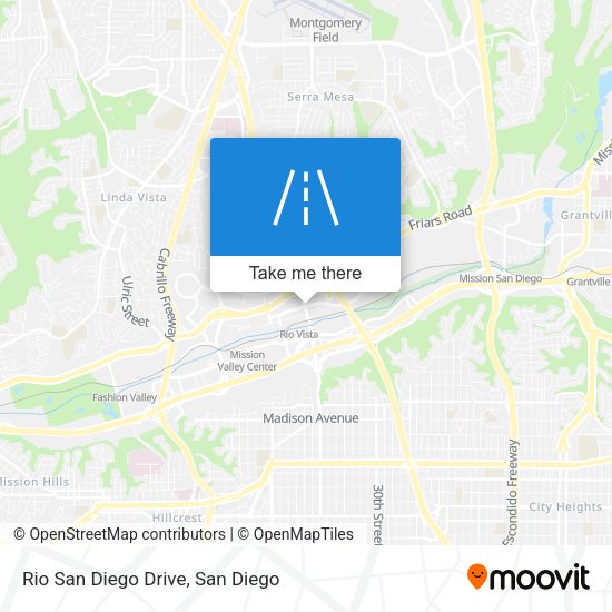 Mapa de Rio San Diego Drive