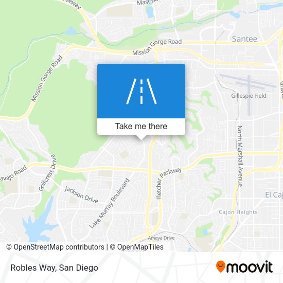 Mapa de Robles Way