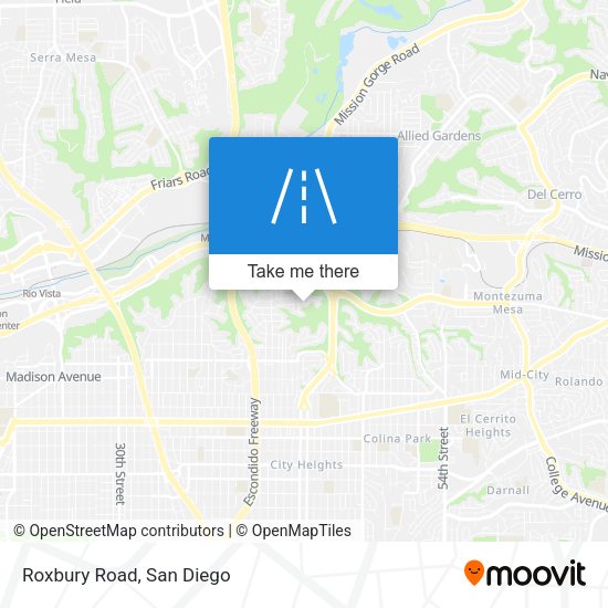 Mapa de Roxbury Road