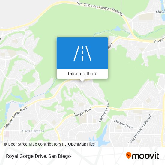 Mapa de Royal Gorge Drive