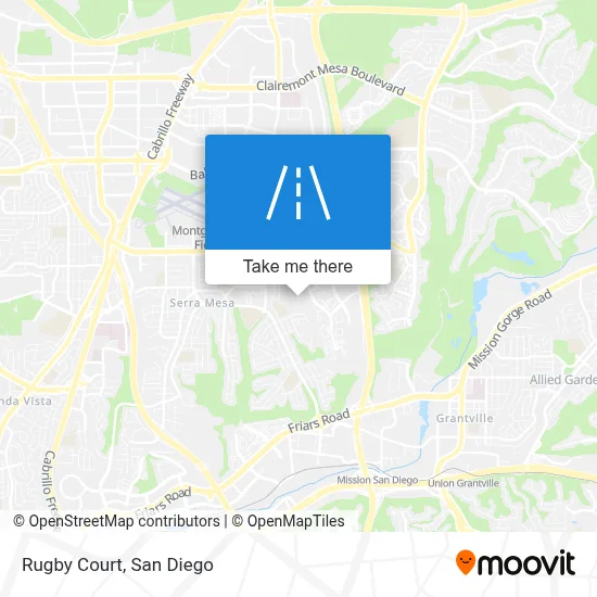 Rugby Court map